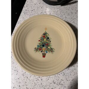 Fiesta, Ivory, Christmas Tree, Luncheon Plate 9" Fiestaware Holiday